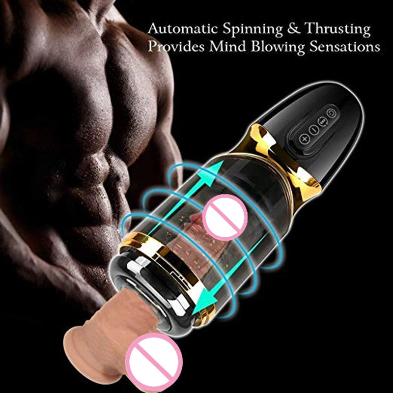Automatic Piston Rotating Sucking Male Masturbator Cup - Lusty Age