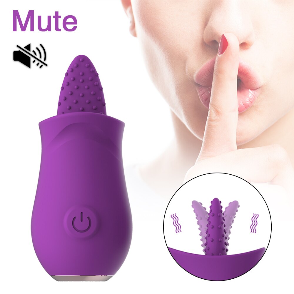 Soft Tongue G spot Clitoral Licking Vibrator  And Nipple Female Masturbator - Lusty Age